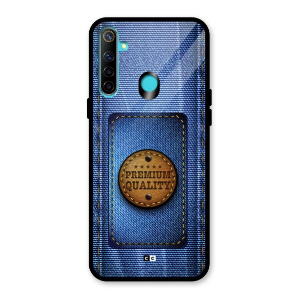 Premium Quality Denim Glass Back Case for Realme 5