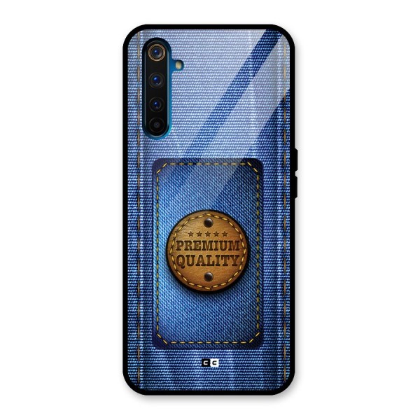 Premium Quality Denim Glass Back Case for Realme 6 Pro