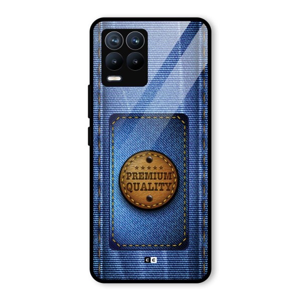 Premium Quality Denim Glass Back Case for Realme 8