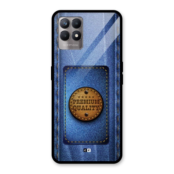 Premium Quality Denim Glass Back Case for Realme 8i