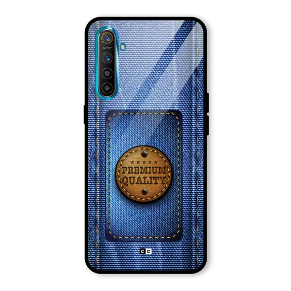 Premium Quality Denim Glass Back Case for Realme X2