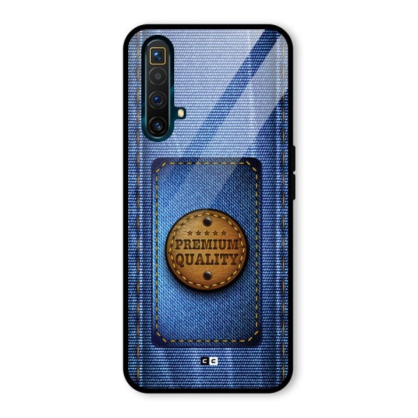 Premium Quality Denim Glass Back Case for Realme X3 SuperZoom