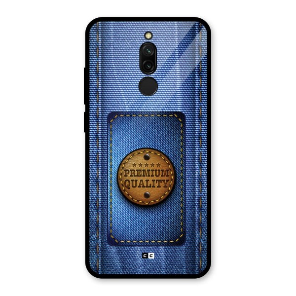 Premium Quality Denim Glass Back Case for Redmi 8