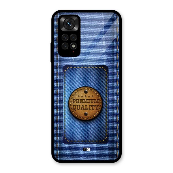 Premium Quality Denim Glass Back Case for Redmi Note 11