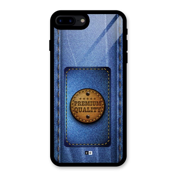 Premium Quality Denim Glass Back Case for iPhone 7 Plus