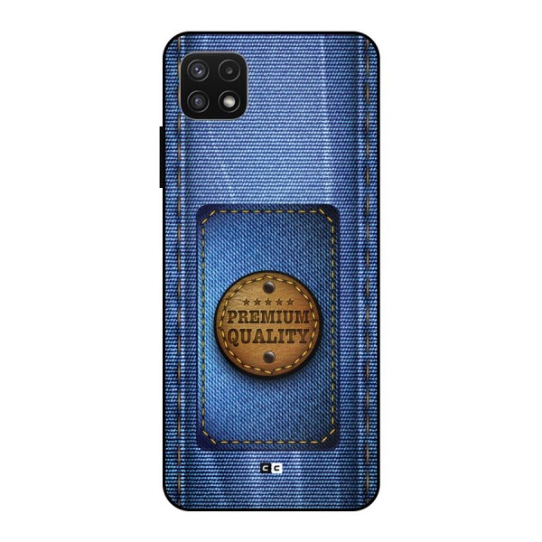 Premium Quality Denim Metal Back Case for Galaxy A22 5G