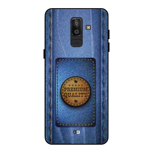 Premium Quality Denim Metal Back Case for Galaxy J8