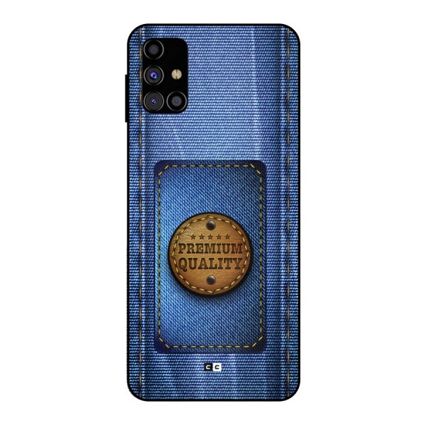 Premium Quality Denim Metal Back Case for Galaxy M31s