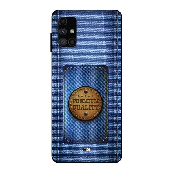 Premium Quality Denim Metal Back Case for Galaxy M51