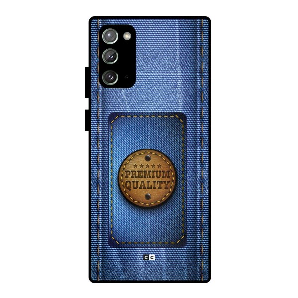 Premium Quality Denim Metal Back Case for Galaxy Note 20