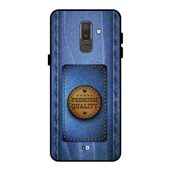 Premium Quality Denim Metal Back Case for Galaxy On8 (2018)