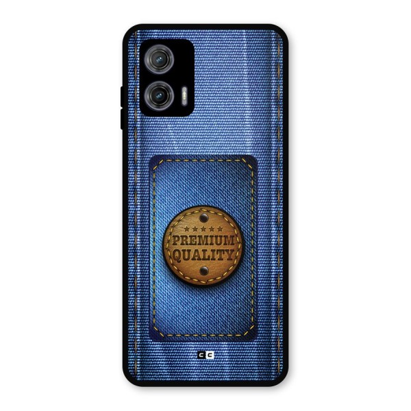 Premium Quality Denim Metal Back Case for Moto G73