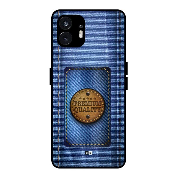 Premium Quality Denim Metal Back Case for Nothing Phone 2