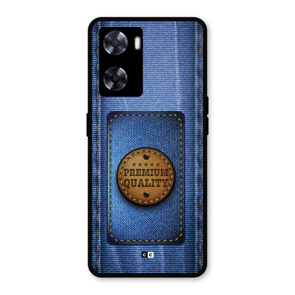 Premium Quality Denim Metal Back Case for Oppo A77