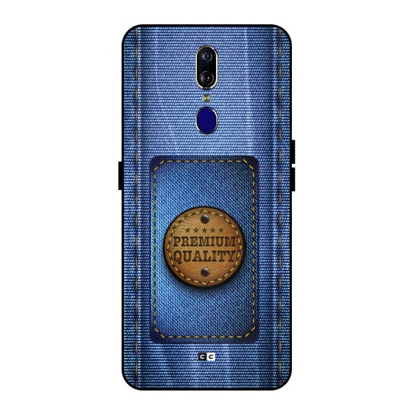 Premium Quality Denim Metal Back Case for Oppo F11