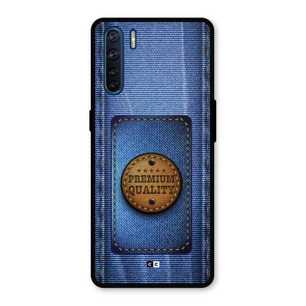 Premium Quality Denim Metal Back Case for Oppo F15