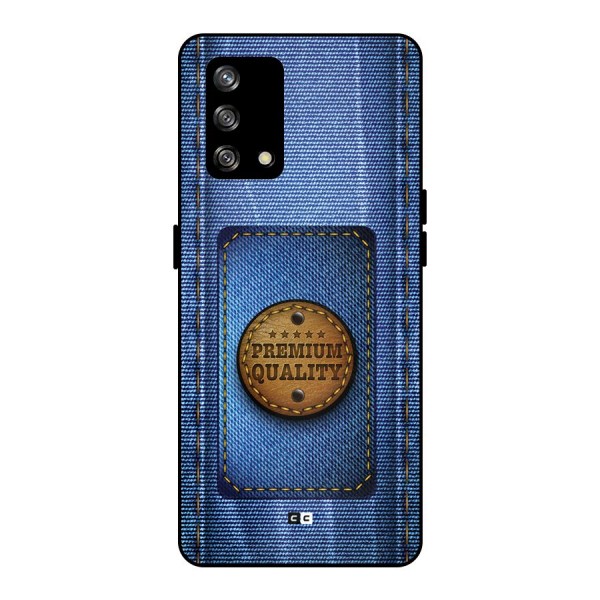 Premium Quality Denim Metal Back Case for Oppo F19