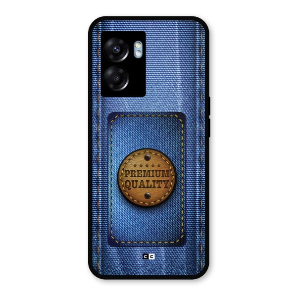 Premium Quality Denim Metal Back Case for Oppo K10 (5G)