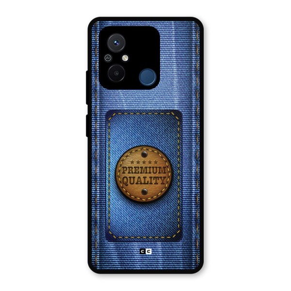 Premium Quality Denim Metal Back Case for Poco C55