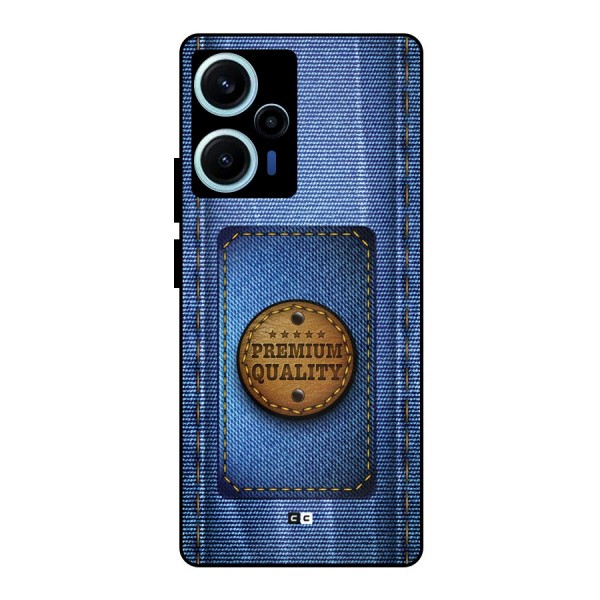 Premium Quality Denim Metal Back Case for Poco F5