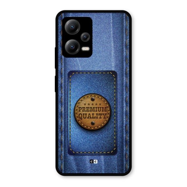 Premium Quality Denim Metal Back Case for Poco X5