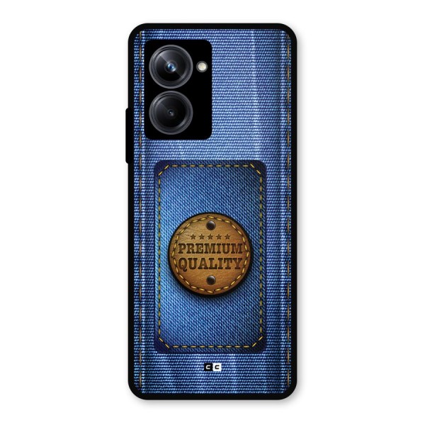 Premium Quality Denim Metal Back Case for Realme 10 Pro