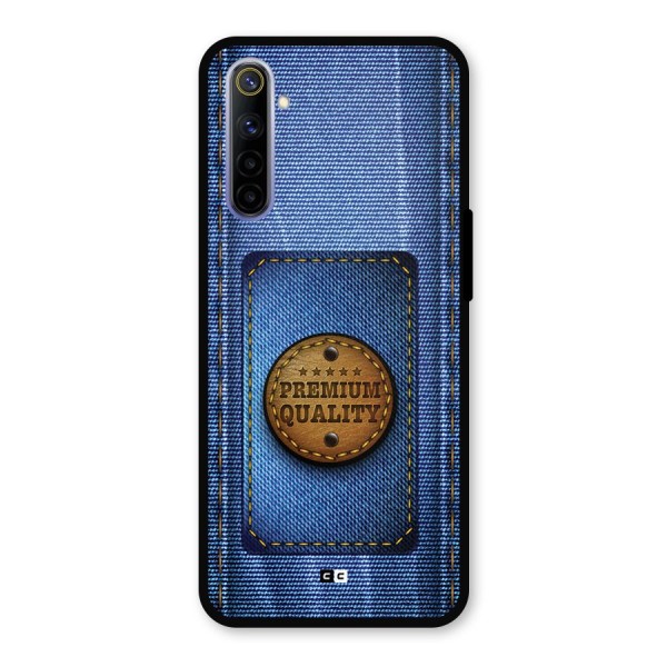 Premium Quality Denim Metal Back Case for Realme 6i