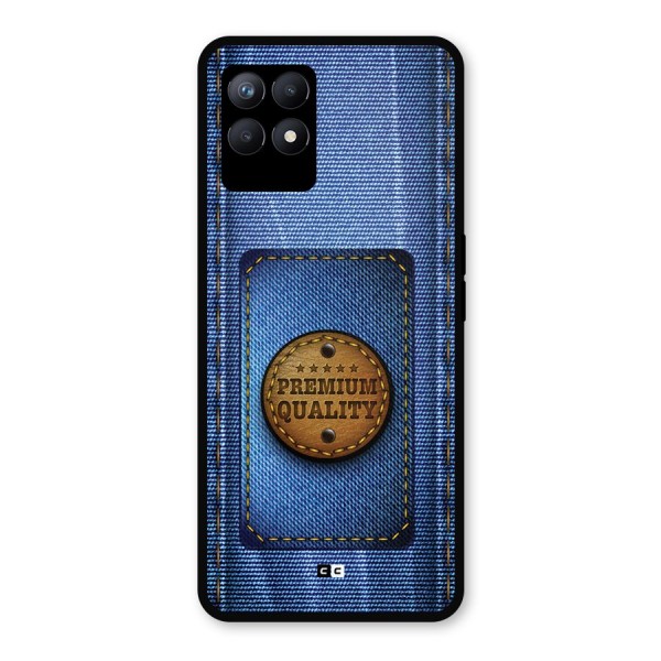 Premium Quality Denim Metal Back Case for Realme 8i