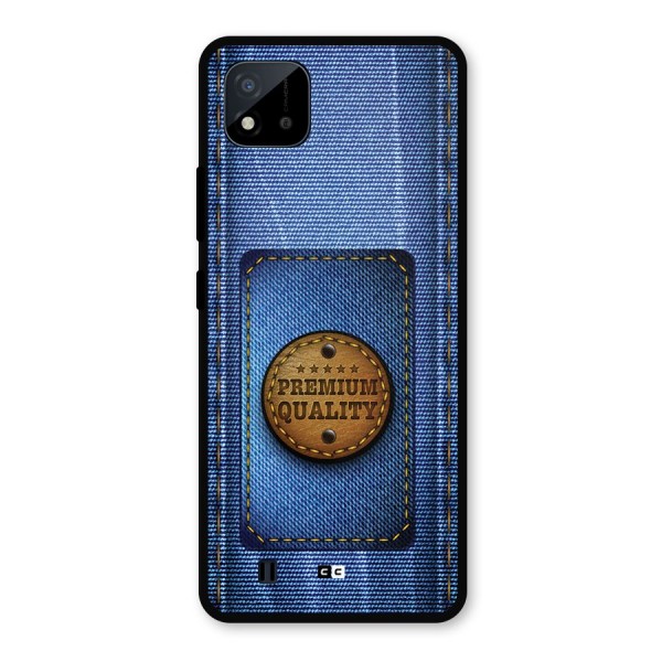 Premium Quality Denim Metal Back Case for Realme C11 2021