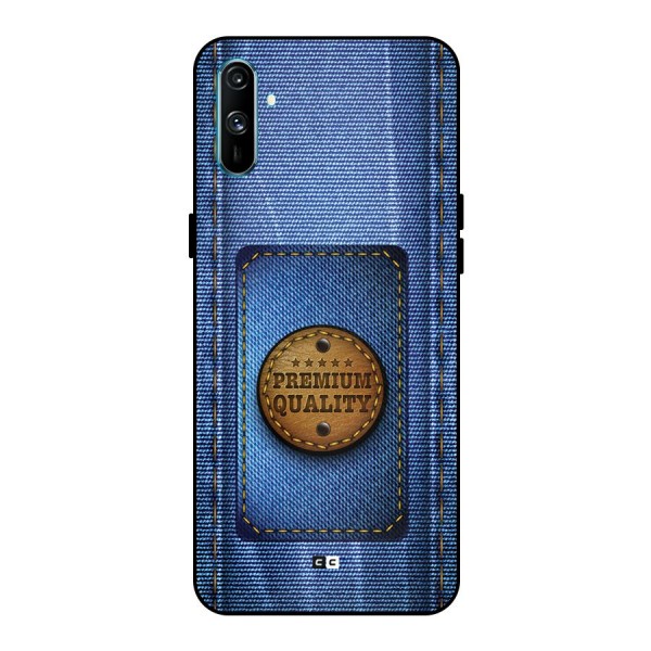 Premium Quality Denim Metal Back Case for Realme C3