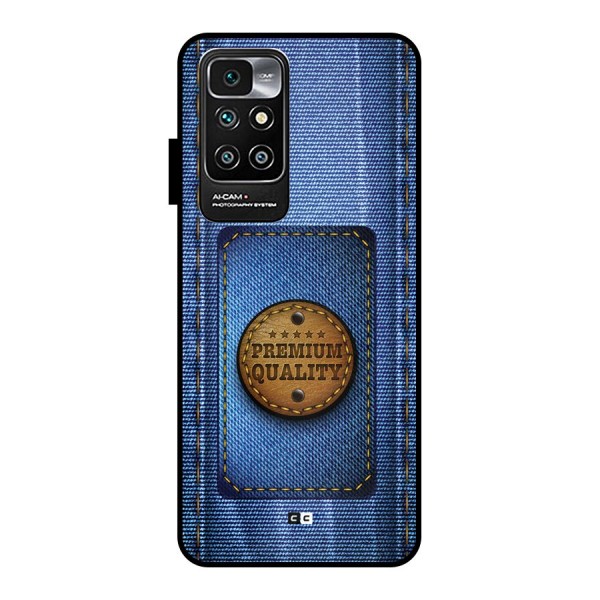 Premium Quality Denim Metal Back Case for Redmi 10 Prime