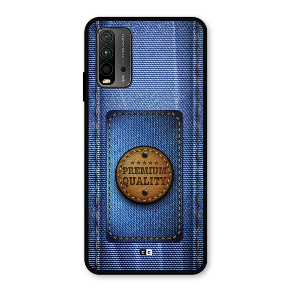 Premium Quality Denim Metal Back Case for Redmi 9 Power