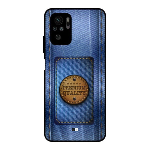 Premium Quality Denim Metal Back Case for Redmi Note 10