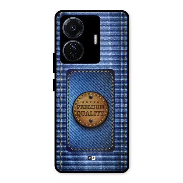 Premium Quality Denim Metal Back Case for Vivo T1 Pro