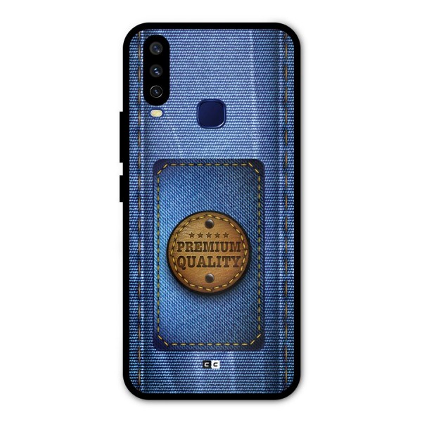 Premium Quality Denim Metal Back Case for Vivo U10