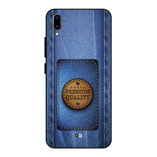 Premium Quality Denim Metal Back Case for Vivo V11 Pro