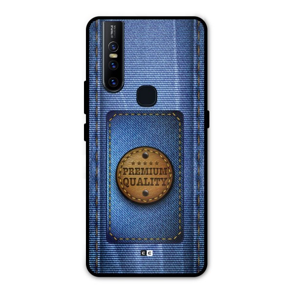 Premium Quality Denim Metal Back Case for Vivo V15