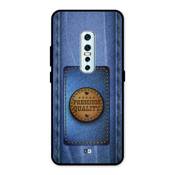 Premium Quality Denim Metal Back Case for Vivo V17 Pro