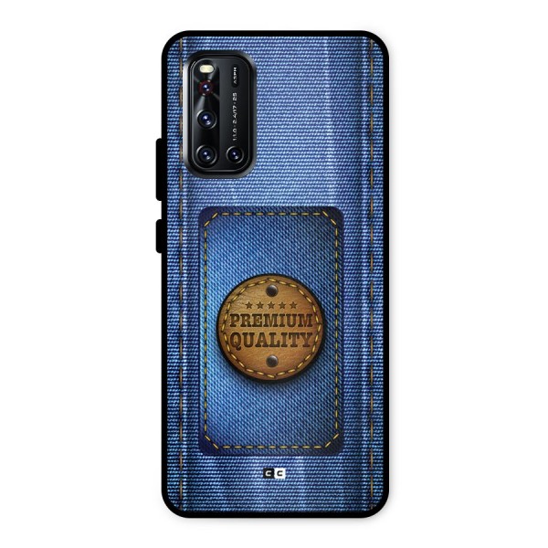 Premium Quality Denim Metal Back Case for Vivo V19