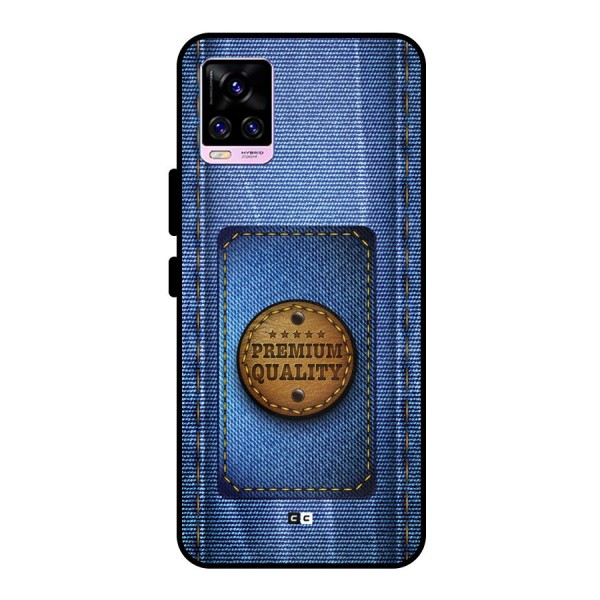 Premium Quality Denim Metal Back Case for Vivo V20 Pro