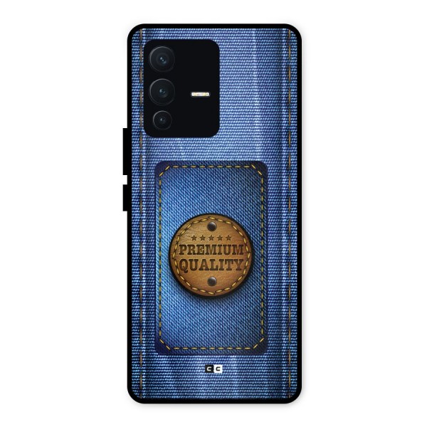 Premium Quality Denim Metal Back Case for Vivo V23 5G