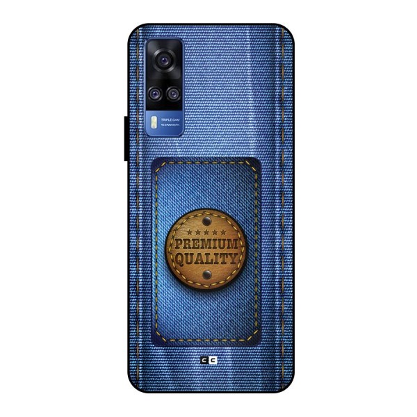 Premium Quality Denim Metal Back Case for Vivo Y51