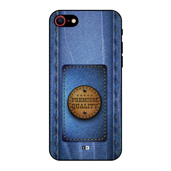 Premium Quality Denim Metal Back Case for iPhone 7