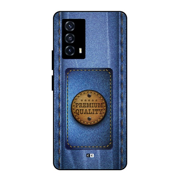 Premium Quality Denim Metal Back Case for iQOO Z5