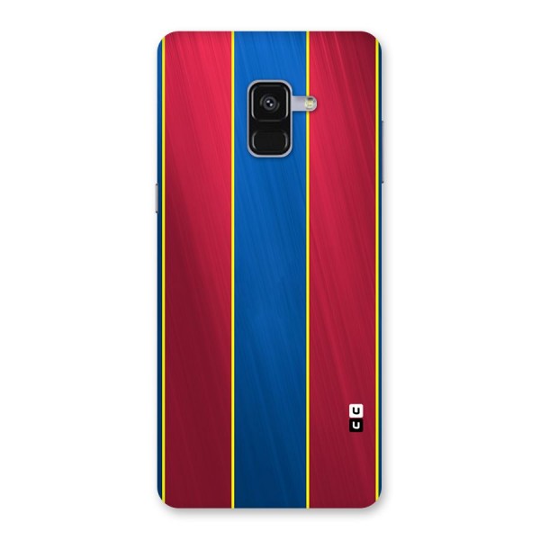 Premium Vertical Stripes Back Case for Galaxy A8 Plus