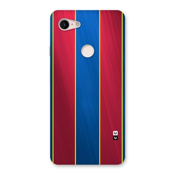 Premium Vertical Stripes Back Case for Google Pixel 3 XL