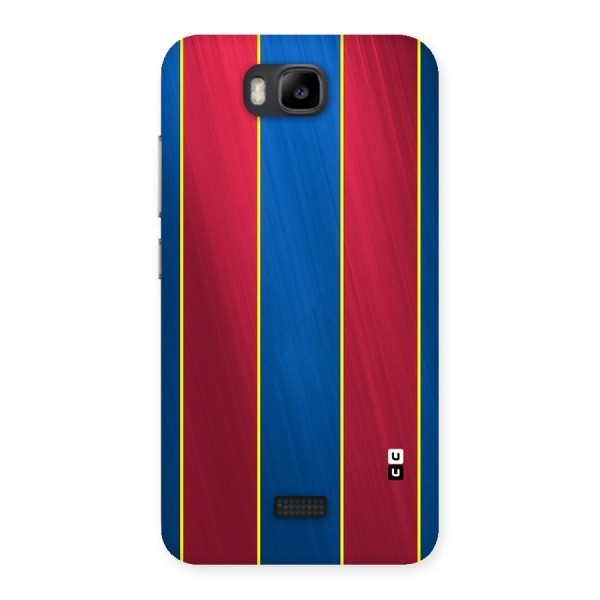 Premium Vertical Stripes Back Case for Honor Bee