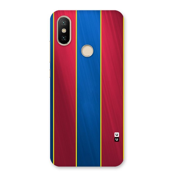 Premium Vertical Stripes Back Case for Mi A2