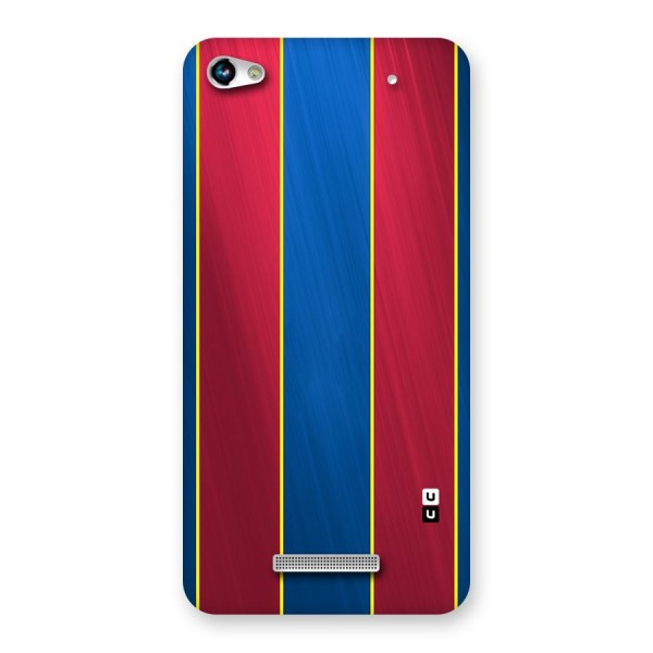 Premium Vertical Stripes Back Case for Micromax Hue 2