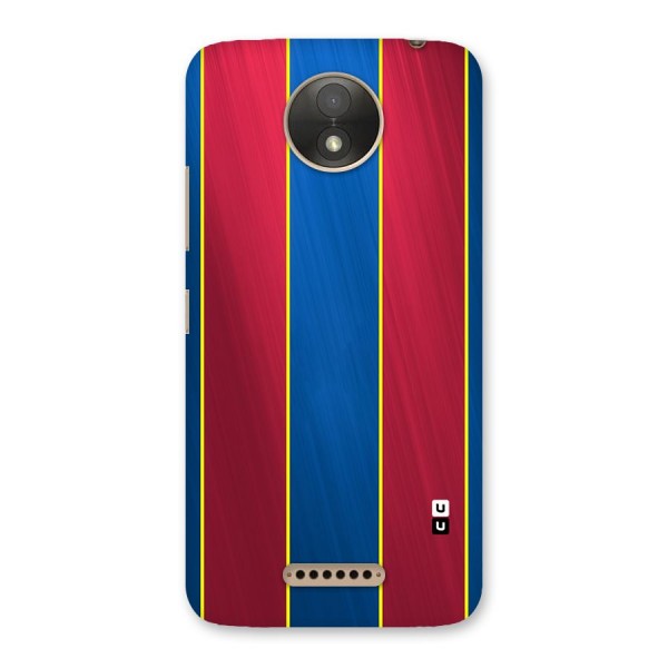 Premium Vertical Stripes Back Case for Moto C Plus